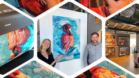 Cooperation with Galerie Munk from Günzburg, Bavaria - Kassandra Flinterhoff and Stefan Munk - Canvas Print Partnership