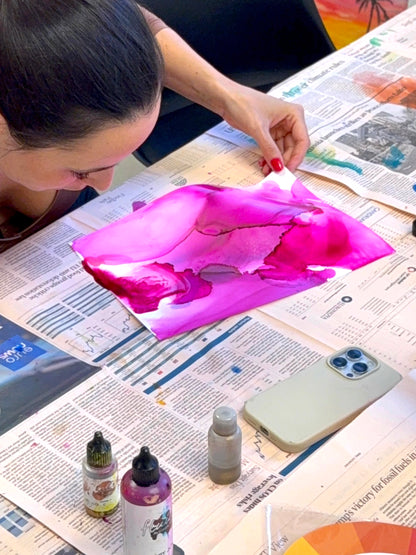 Workshop: Alcohol Ink Art - Flow & Color