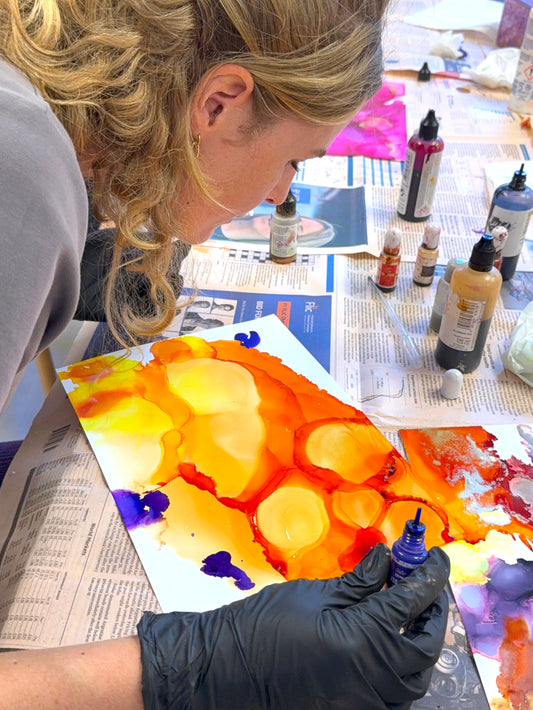 Workshop: Alcohol Ink Art - Flow & Color