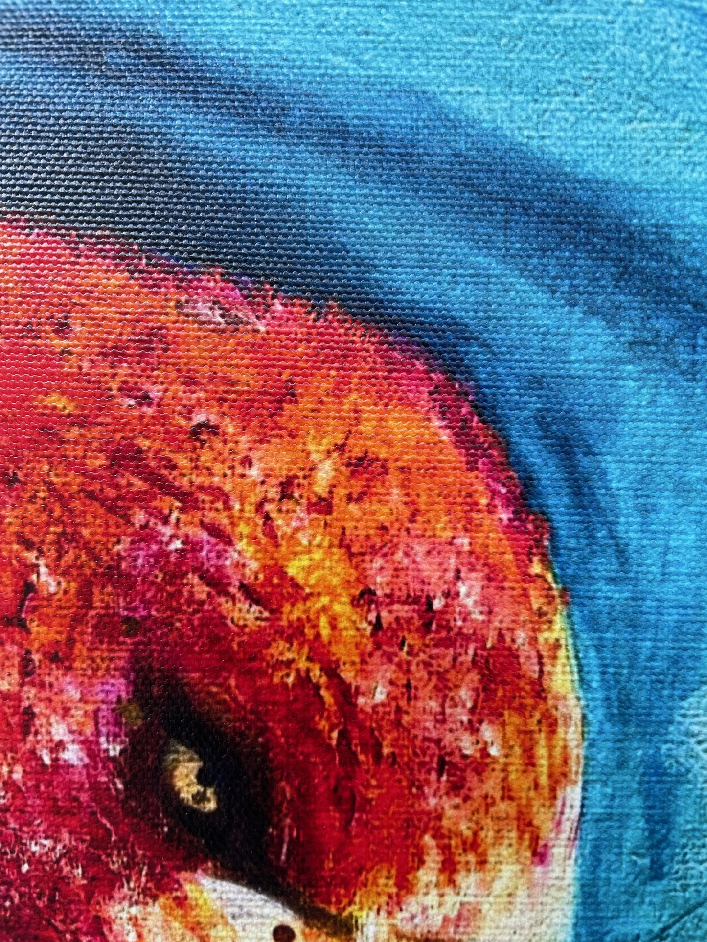 Flamingo im Gleichgewicht | Druck auf Leinwand