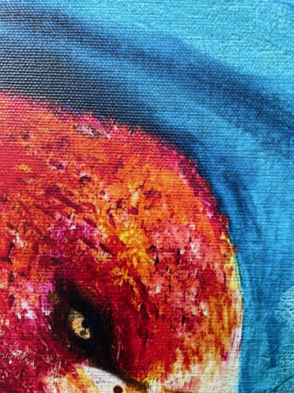 Flamingo im Gleichgewicht | Druck auf Leinwand