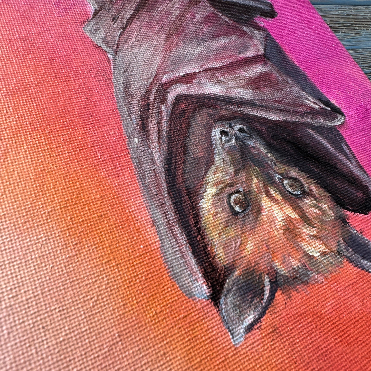 Chilling bat at twilight | Original