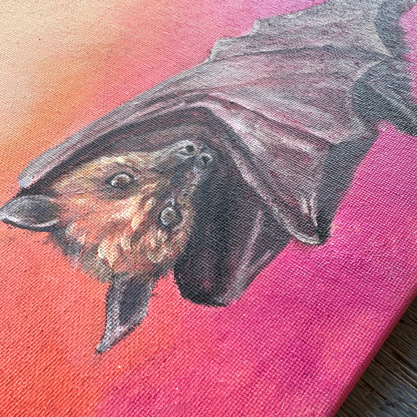 Chilling bat at twilight | Original