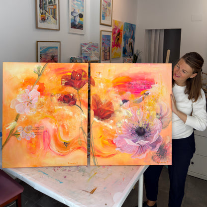 Summer Symphony - Diptych | Original