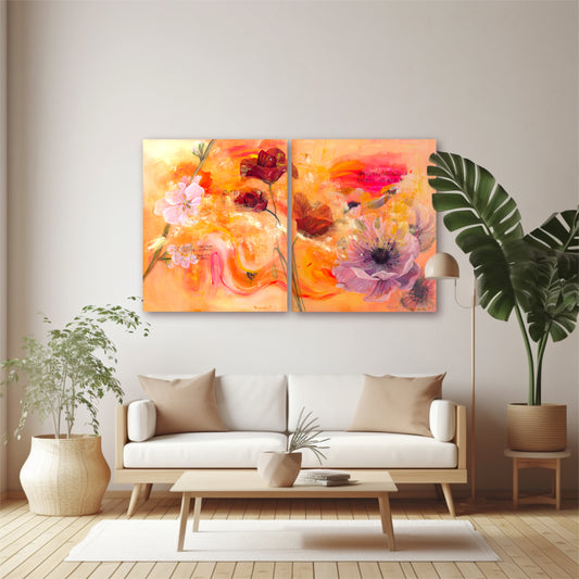 Summer Symphony - Diptych | Original