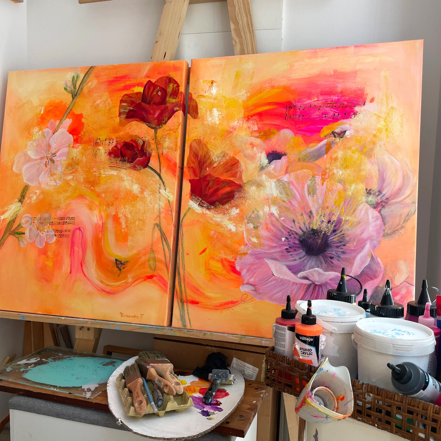 Summer Symphony - Diptych | Original