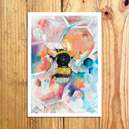 Print: Bee working