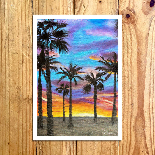 Print: Valencia Patacona Beach Sunrise