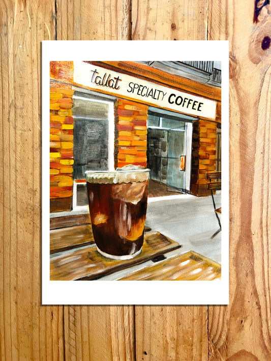 Print: A Cold Brew at Tallat