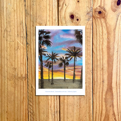 Print: Valencia Patacona Beach Sunrise