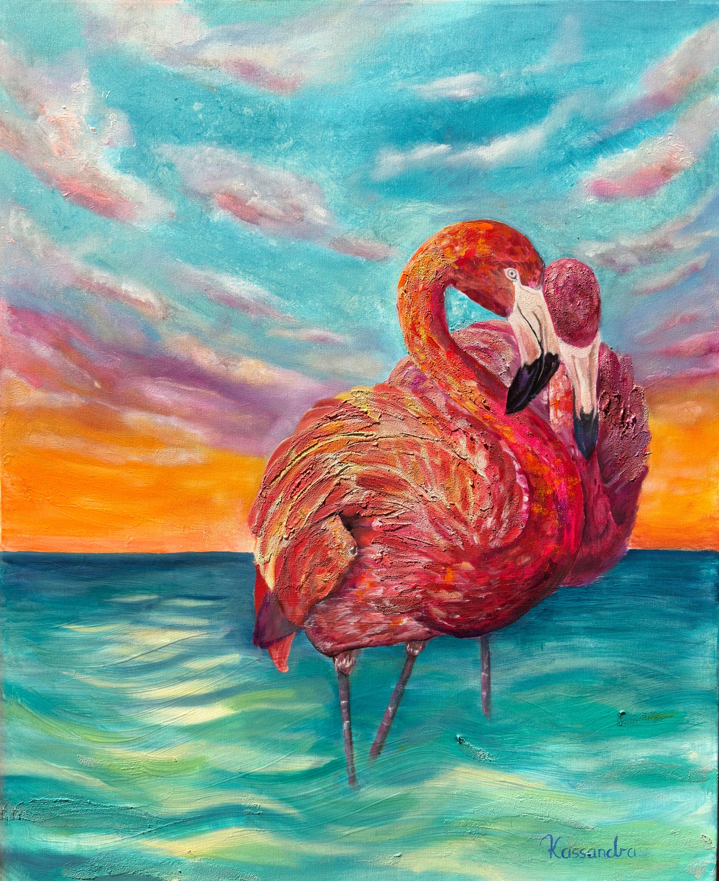 Charmante Gelassenheit | Druck auf Leinwand