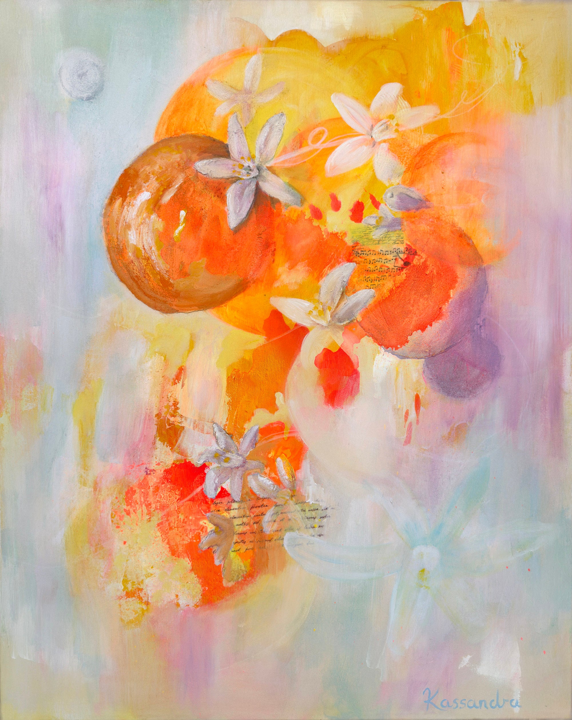 Orange Bloom | Print on Canvas – Kassandras Art